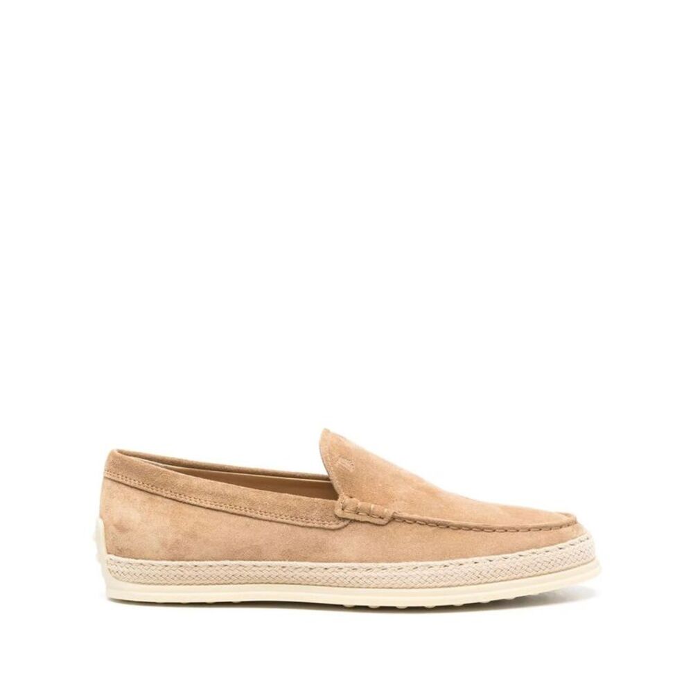 Cord Weaving Slip-On Suede Loafers Women